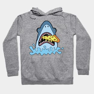 Shark Eating Pizza Hoodie